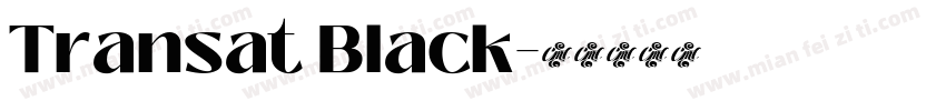 Transat Black字体转换